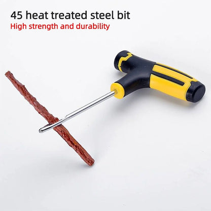 68-Piece Tire Repair Kit for Cars, Trucks, and Motorcycles - Home Use Plug and Patch Solutions