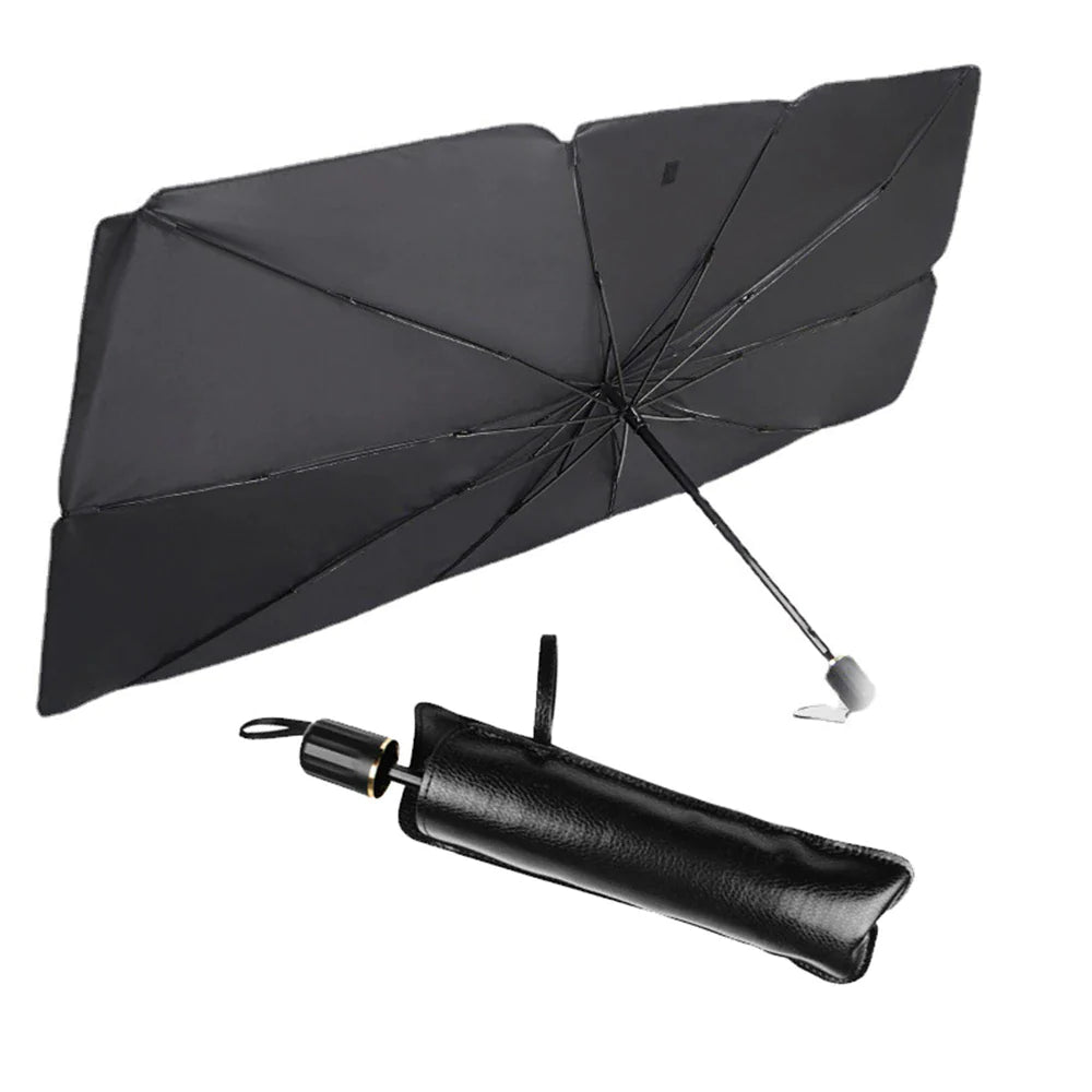 51-Inch Foldable Car Windshield Sun Shade Umbrella Visor Cover