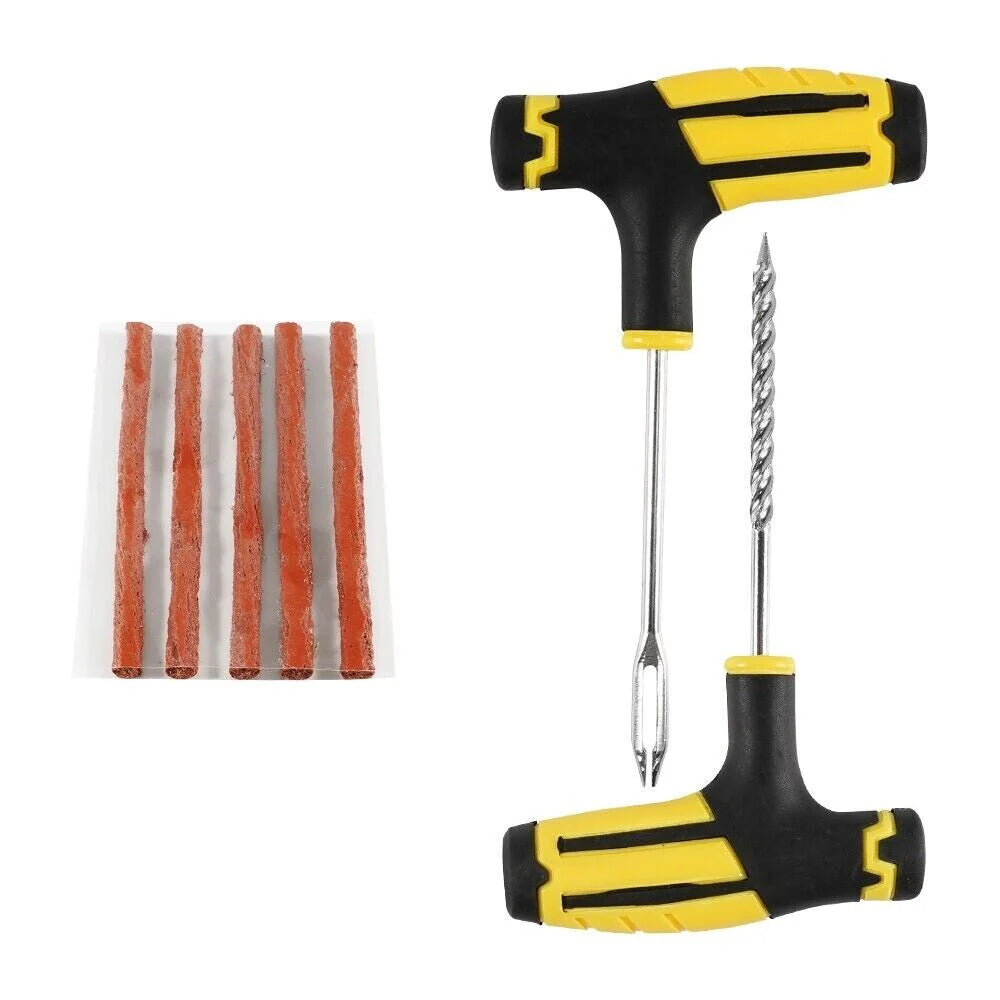 68-Piece Tire Repair Kit for Cars, Trucks, and Motorcycles - Home Use Plug and Patch Solutions