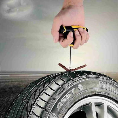 68-Piece Tire Repair Kit for Cars, Trucks, and Motorcycles - Home Use Plug and Patch Solutions