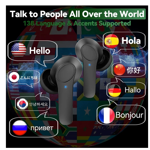 Revolutionary Translator Earbuds: Experience Real-Time Translation in 144 Languages with Cutting-Edge Technology