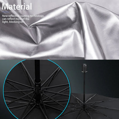 51-Inch Foldable Car Windshield Sun Shade Umbrella Visor Cover